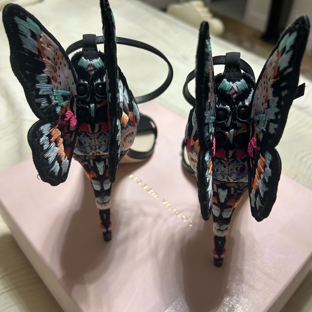 Sophia Webster Chiara Butterfly Embroidered Heels